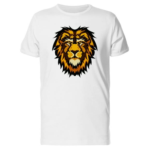 Lion Head Grunge Mascot Logo Tee Men's -Image by Shutterstock