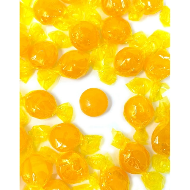 SweetGourmet Butterscotch Buttons Arcor Premium Bulk Wrapped Hard Candy 4 Pounds
