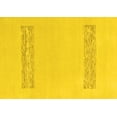 thumbnail image 1 of Ahgly Company Machine Washable Indoor Rectangle Solid Yellow Modern Area Rugs, 4' x 6', 1 of 4