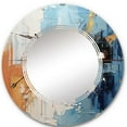 thumbnail image 2 of DESIGN ART Designart "Rhythmic Abstraction II" Abstract Collages Modern Wall Mirror 24in.x24in., 2 of 4