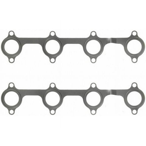 Exhaust Manifold Gasket Set - Compatible with 1980 - 1987 Ford F-600 8.2L V8 1981 1982 1983 1984 1985 1986