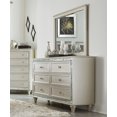 thumbnail image 5 of Champagne Finish 6pc Modern Bedroom Set Queen Size Bed Two Nightstands Dresser Mirror Chest Traditional Design, 5 of 7