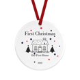 thumbnail image 2 of Christmas Decorations New Home 2023, First Christmas In Our New Home Bauble, Housewarming Gift, New Home Gift, First Home Christmas Decoration, 1st Xmas, Holiday Christmas Tree, 2 of 4