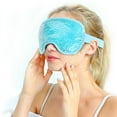 thumbnail image 3 of Máscara de ojos reutilizable, máscara de ojos de hielo para ojos hinchados/ojeras/migraña/alivio del estrés, cálida con respaldo de felpa suave, máscara de ojos para dormir, 3 of 4