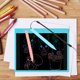 thumbnail image 5 of ColoMX Juego de tablero de dibujo LCD para niños, bolígrafo para tableta de escritura, bolígrafos de dibujo para estudiantes, estilo aleatorio, 1 Juego, 5 of 7