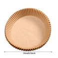 thumbnail image 3 of Moins de 5 Friteuses à Air et Accessoires 50 Pcs Doublures en Papier Parchemin pour Friteuse à Air Chaud Antiadhésives Panier Jetable Non Perforé Papier Parchemin Rond pour Cuisson Rôtissage Micro-Ondes, 3 of 6
