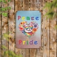 thumbnail image 2 of Peace Love Pride American Shorthair with Rainbow Sunglasses LGBT LGBTQ+ Vertical Metal Aluminum Sign Cat Lover Kitten Owner Gifts Wall Art Home Decor - 01004, 2 of 5