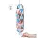 thumbnail image 2 of Soporte de pared para guardar bolsas de plástico. Tejido lavable con estampado geométrico y cierre de cordón. Organizador de cocina para el hogar, 2 of 5