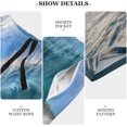 thumbnail image 5 of Surfing Sea Waves Blue Ocean Crest Wave Water Sunshine Sky Mens Pajama Pants Shorts Sleepwear Lounge Men's Pajama Bottoms Gift for Family, 5 of 7