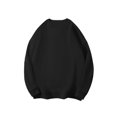 thumbnail image 2 of Dwelliawo Men's Fleece Lined Crew Neck Sweatshirt, Heavyweight Solid Pullover, Warm Long Sleeve No-Hood Jumper, Casual Fall Winter Basic Top for Cold Weather Black XL, 2 of 4