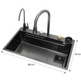 thumbnail image 2 of Tarja de cocina de acero inoxidable Brandtrendy Tarja 80x45, 2 of 5