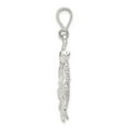 thumbnail image 2 of 925 Sterling Silver Solid Concave Polished Sun Pendant Necklace 32x24mm Wide Pendant for Women, 2 of 4