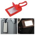 thumbnail image 5 of Unique Bargains 1 Pc Vertical Flip Luggage Tag for Travelling Red Polyurethane, 5 of 5