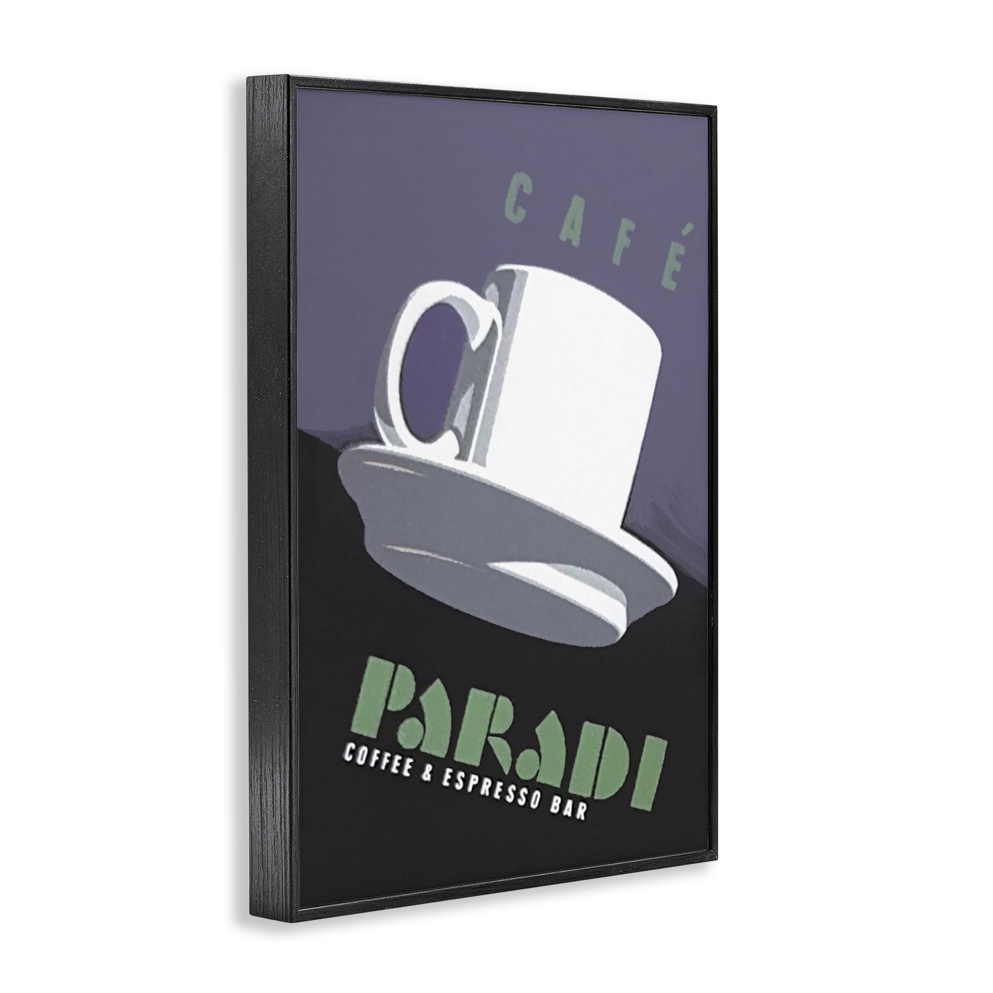 Stupell Industries Paradi Coffee & Espresso Black Framed Giclee Art, design by Jadei Graphics
