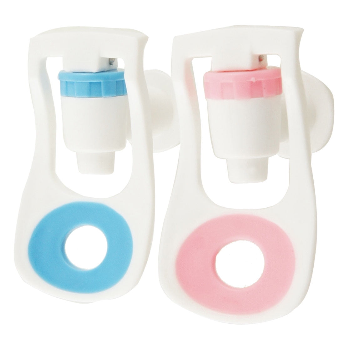 Unique Bargains 2 Pcs Water Dispenser Part Push Type White Plastic Water Tap Dtejl