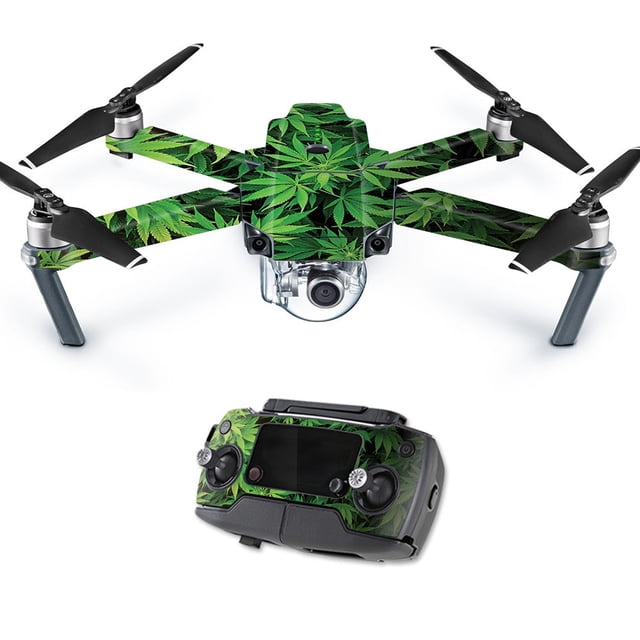 Skin Décalcomanie DJI Phantom 2 - Enveloppe Flammes Vertes Pour Drone & Télécommande