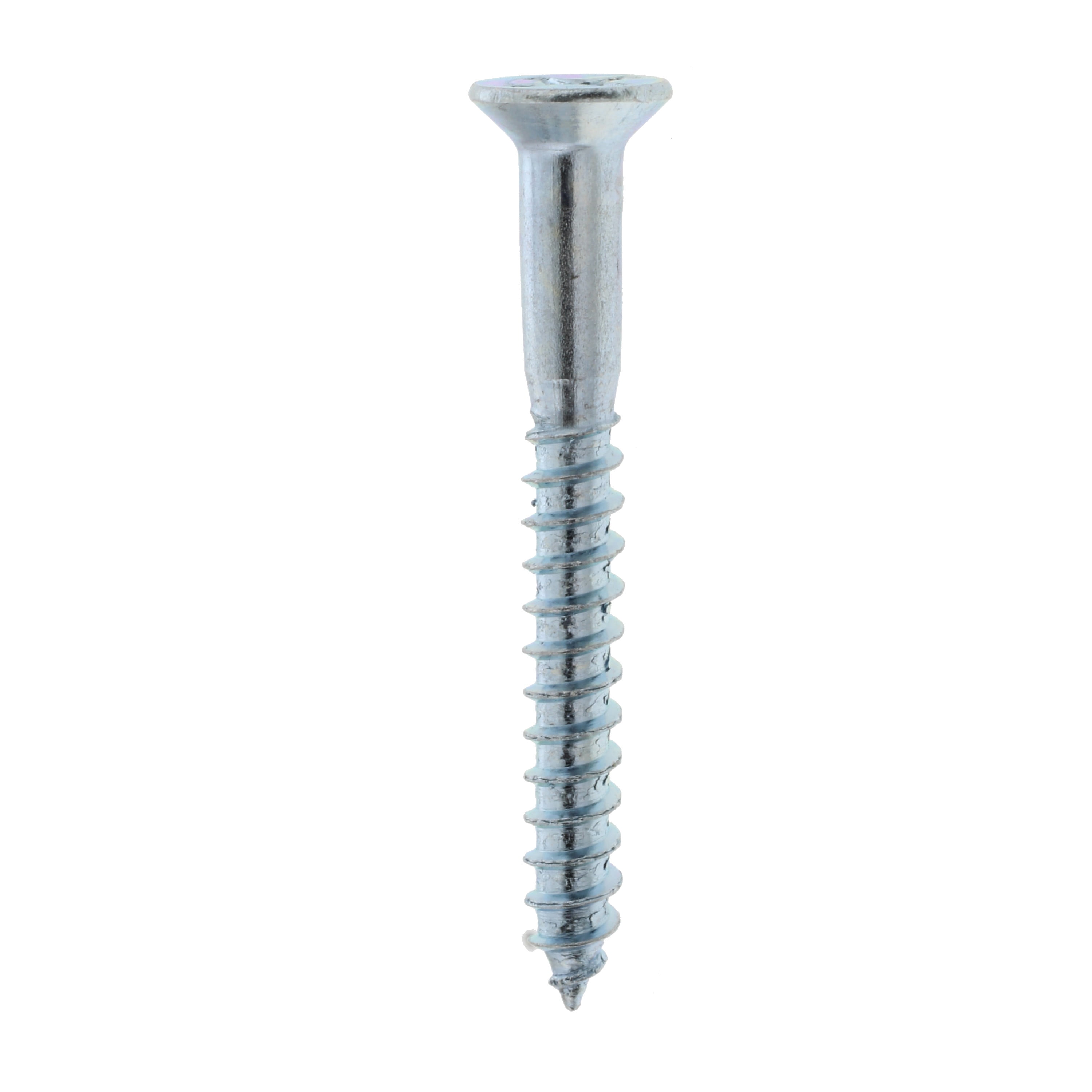 Pozi twinthread wood screws countersunk ZP # 8 x 1 3/4 inch pack size 48 