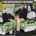thumbnail image 5 of Whosucclay Golf Pattern Golf Cart Seat Blanket, 4 Pockets Thick 4 Front Pockets Golf Cart Seat Blanket Towel for Yamaha EZGO Club Car, 52.36" x 32.28", 5 of 7