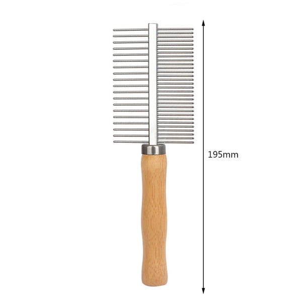 Peine antipulgas para mascotas cepillo para quitar el pelo para perros y gatos (doble cara) Sywqhk Libre de BPA