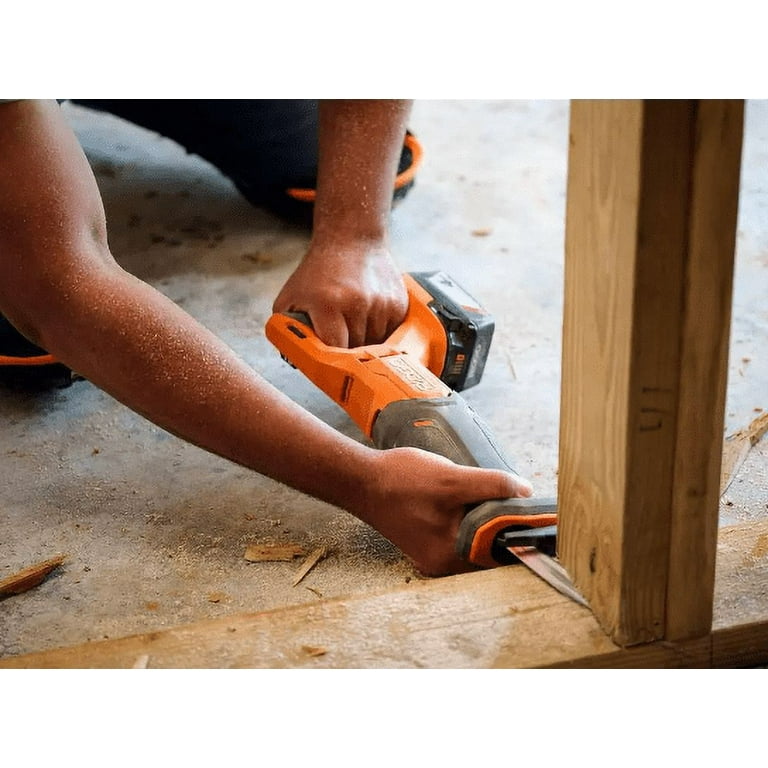 RIDGID 18V R8646B Cordless Reciprocating Saw with 3,000 SPM and