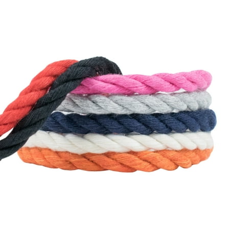 

WCP Cotton Rope Soft Triple Strand 1/4 Inch Natural Artisan Cord in Various Colors and Sizes