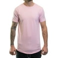 thumbnail image 2 of ShirtBANC Hipster Hip Hop Long Drop Cut Mens Shirt Curved Hem Solid Tshirts, 2 of 7