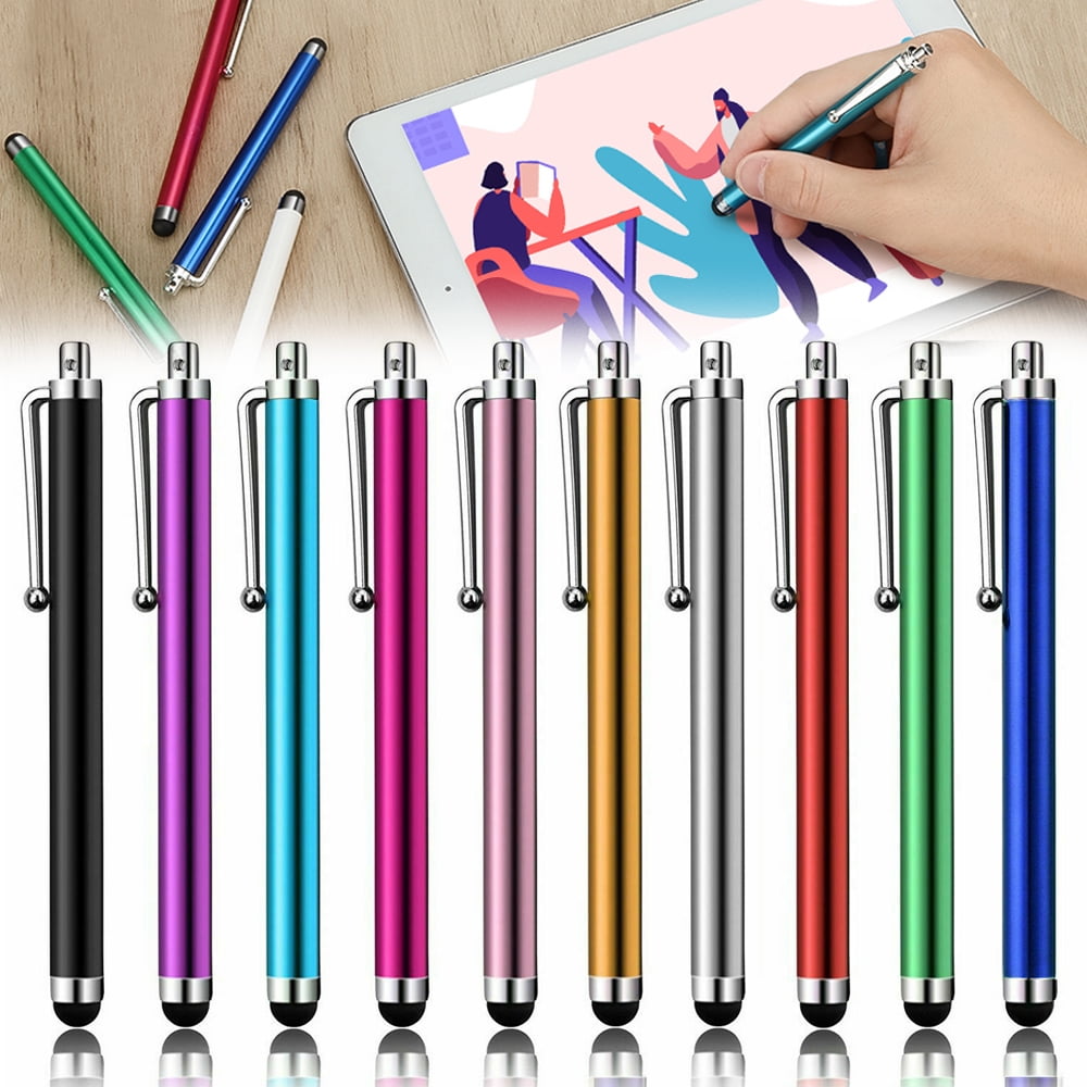 Ecologie Kracht Minder Stylus Pen, iClover 10PCS Pencil Mini Stylus Fine Point Metal Touchscreen  Pen for 13/12/11/PRO/Pro Max/X/XS MAX, iPad, iPod, Samsung, Android Phone,  Kindle, Tablet PC, Compatible with All Devices - Walmart.com