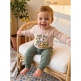 thumbnail image 5 of RUINIXCW Baby Boy First Birthday Outfits 1st Birthday One Years Old Spring Fall Winter Clothes Wild One Print Long Sleeve Sweatshirt and Pants Set, 5 of 10
