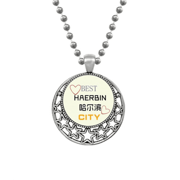Chine Ville de Glace Icône Art Déco Mode Colliers Pendentif Rétro Lune Étoiles Bijoux