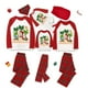 thumbnail image 1 of Pijamas familiares navideños a juego, conjuntos de pijamas a cuadros blancos y negros, muñeco de nieve, Navidad en julio, 1 of 4