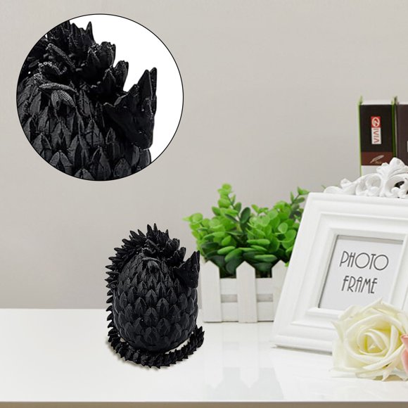 DJKDJL 3D Printed Toys Model Doll Party Favors for Kids Expressive 3d Printed Dragon Egg and 3d Dragon Action Figures for Gifting & Collecting All Year Round