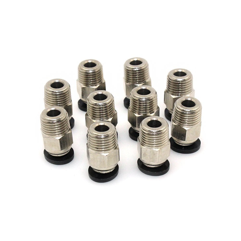 20x PC4-M10 PC4-M6  Straight Pneumatic Fitting Push Connector for 3D Printer 