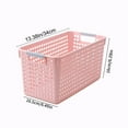 thumbnail image 6 of Xuniizn Laundry Basket, Collapsible Laundry Hamper & Large Storage Bin - Foldable Laundry Baskets with Handles, Space-Saving Laundry Hamper for Home, Dorm, Office, Plastic, Pink, 6 of 9