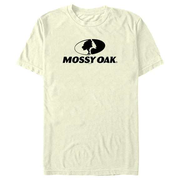 Men's Mossy Oak Black Classic Logo Graphic Tee Beige Medium