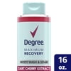 Гель для душа и ванны Degree Maximum Recovery с терпким экстрактом вишни, 16 унций
