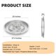 thumbnail image 4 of Yeshouse bandeja redonda empotrable para fogata, acero inoxidable, compatible con propano y gas natural, kit de encendido por chispa, 48,000 BTU, ideal chimeneas interiores y exteriores, 4 of 7