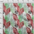 thumbnail image 3 of oneOone Viscose Jersey Red Fabric Leaves Sewing Fabric By The Yard Printed Diy Clothing Sewing Supplies 60 Inch Wide-F5, 3 of 7