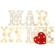 thumbnail image 1 of 8 luces LED con letras decorativas iluminadas con pilas., 1 of 5