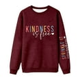 thumbnail image 4 of Sweatshirt for Women 2026 Casual Fall Winter Long Sleeve Crewneck Graphic Sweat Shirts Pullover Tops, 4 of 4
