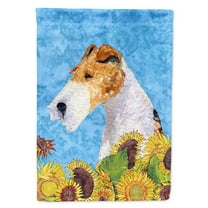 Fox Terrier Flag Canvas House Size
