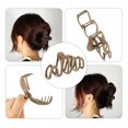 thumbnail image 6 of Unique Bargains 1pc Metal Hair Claws Hair Clips Hair Barrettes for Women Brown 4.09''x2.13''x1.02'', 6 of 7