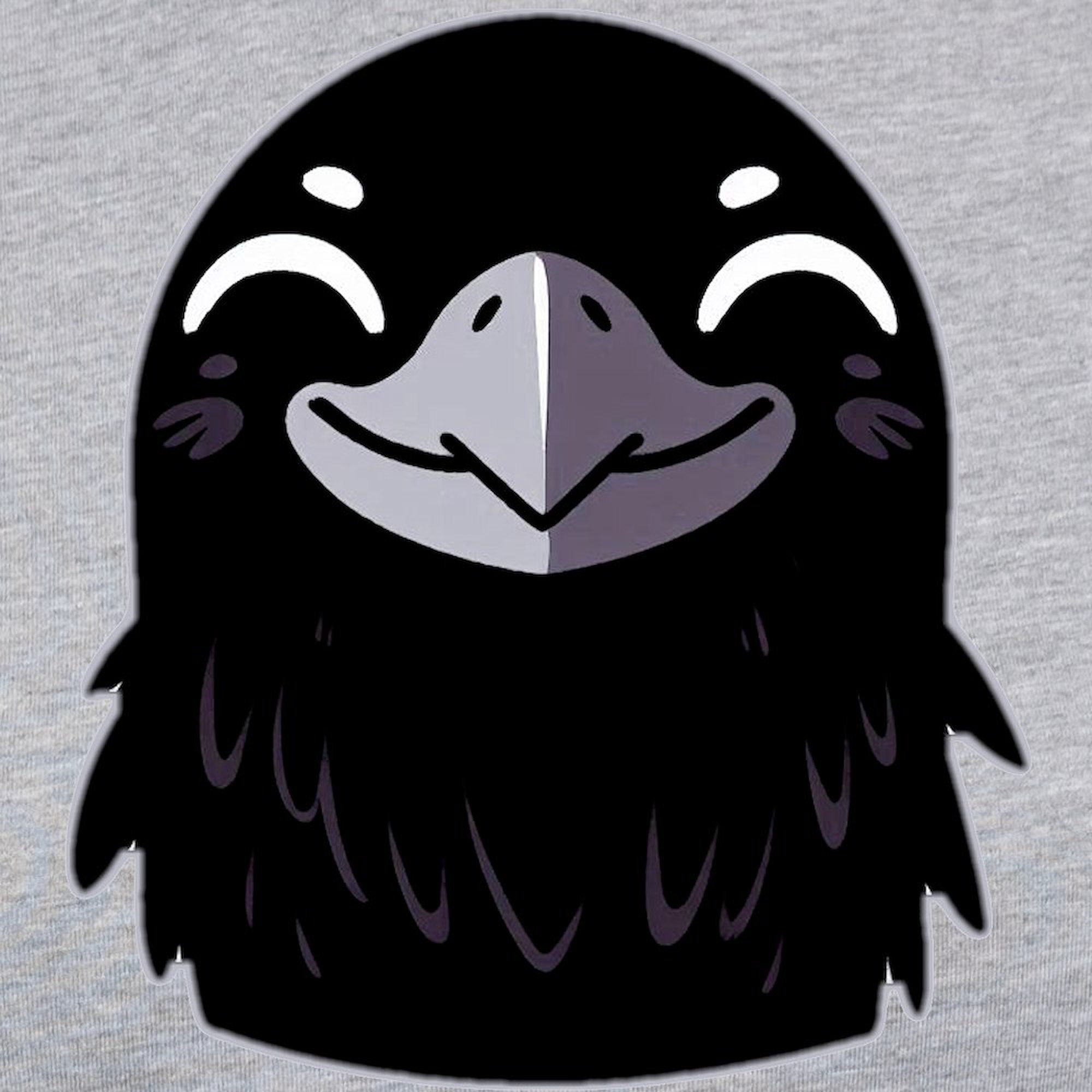 CafePress - Cartoon Raven Smiling Women's Baseball T Shirt - Womens Baseball Tee
