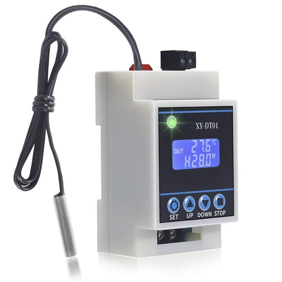 XY-DT01 Digital Temperature Controller -40-110°C Micro-Digital Thermostat with LCD Display and Waterproof Sensor