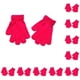 thumbnail image 3 of Guantes para Niños Sonducket Accesorio de Ropa Invierno Rosa Roja 10Conjunto, 3 of 6