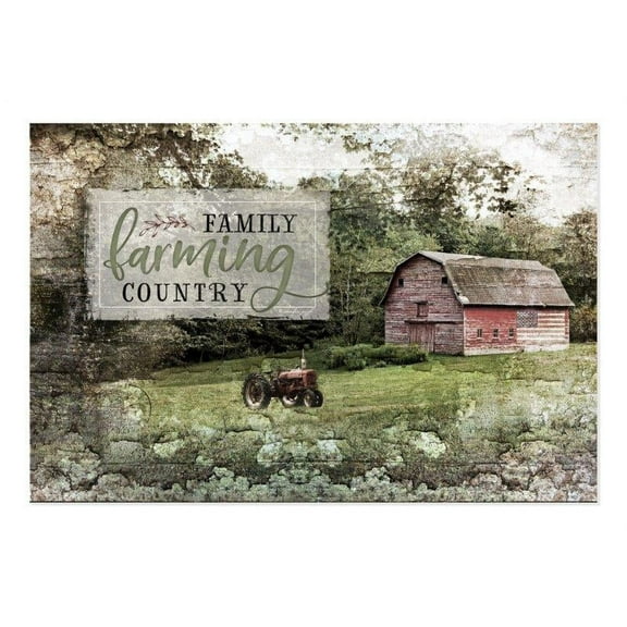 Family Farming Country Rustic Wood Style Wall Sign 12x18
