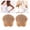 Dark Coffee, variant on 1 Pair Rabbit Ear Shape Silicone Nipple Cover Adhesive Lifting Patch for Women, M 11cm / 4.33in Dark Coffee Nipple Sticker