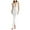 White, variant on Women's Sexy Neon Asymmetrical Spaghetti Strap Dress Deep V-Neck Sleeveless Bodycon Midi Club Dress