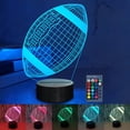 thumbnail image 4 of Binwennn Color Changing Night Lights Football Rugby Night Light Kids 3D Football Night Light Optical Rugby Lamp Colorful Changing Remote For Sport Fan, 4 of 8