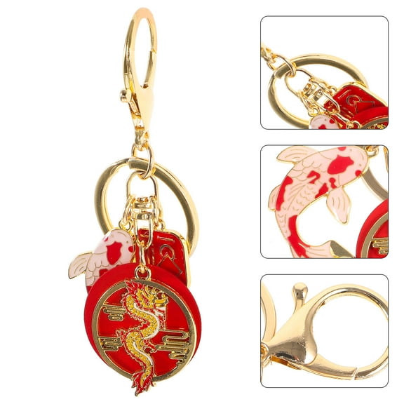 LOLIPPYY Multi-Colored Dragon Keychain, Metal, Vibrant Colors, 1 Piece, and Stylish Accessory