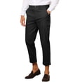 thumbnail image 4 of INSPIRE CHIC Striped Pants for Men's Slim Fit Flat Front Cropped Tapered Pants, 4 of 5